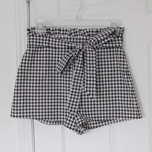 Gingham Paperbag Shorts